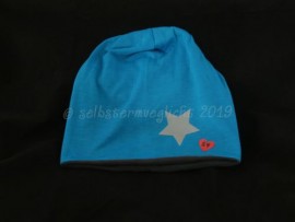 Beanie, royal grau Grösse 54