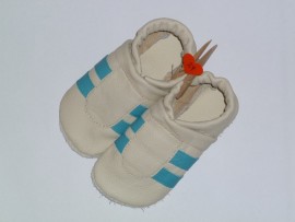 Lederfinkli, creme, Turnschuh 24