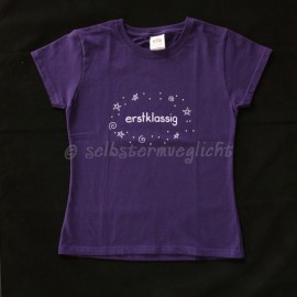 T-Shirt erstklassig / 128, purple